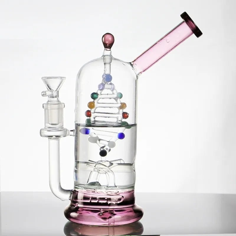 Pink Glass Gene Tornado Bong